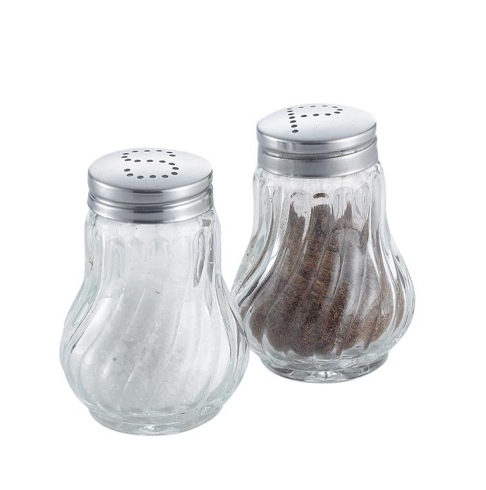 Glass salt and pepper shaker sets