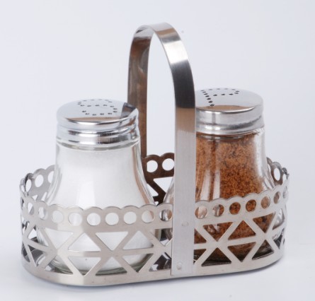 Glass salt and pepper shaker sets