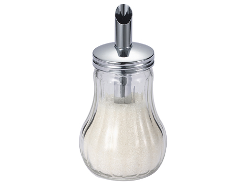 Glass sugar dispenser/sugar bottle
