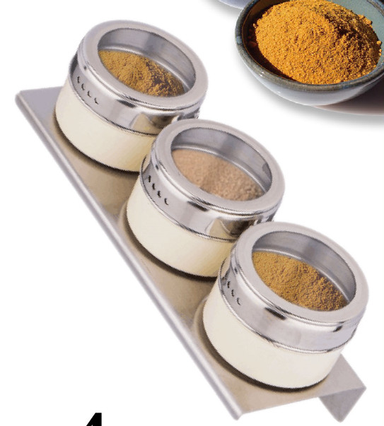 MAGNET STAINLESS STEEL SPICE SETS
