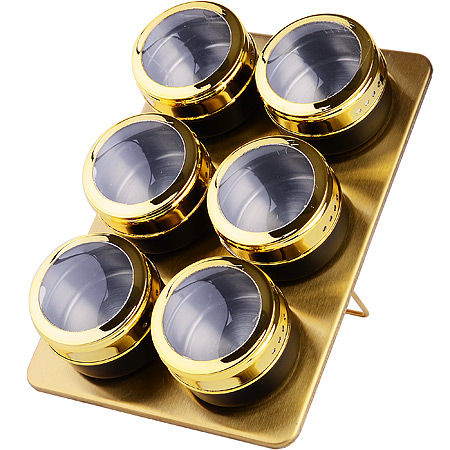 Magnetic spice jar sets