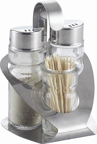 SALT PEPPER AND TOOTHPICK SETS