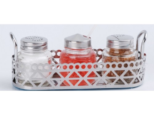 3 PCS SALT PEPPER AND MUSTARD SETS