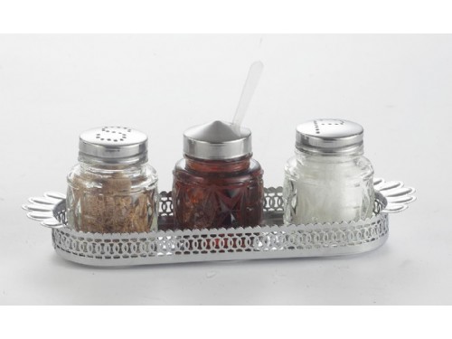 3 PCS SALT PEPPER AND MUSTARD SETS