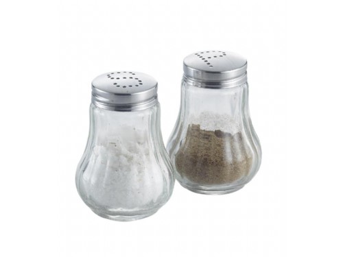 Glass salt and pepper shaker sets