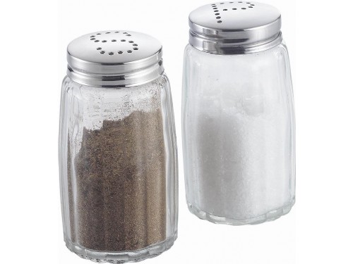 Glass salt and pepper shaker sets