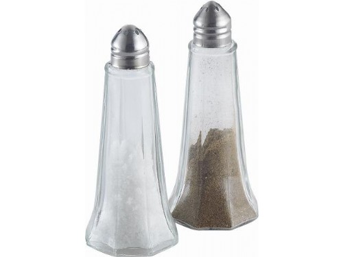 Glass salt and pepper shaker sets