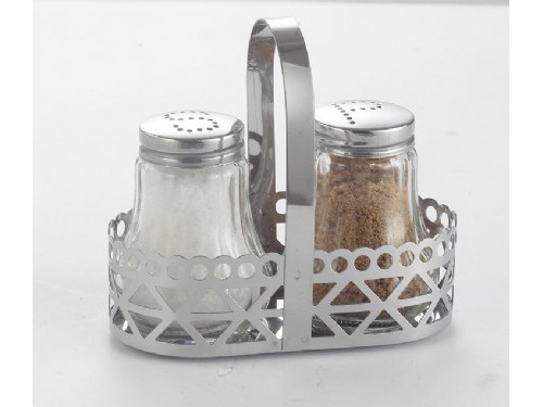 Glass salt and pepper shaker sets