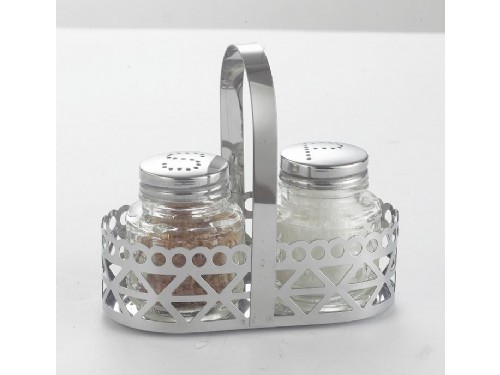Glass salt and pepper shaker sets